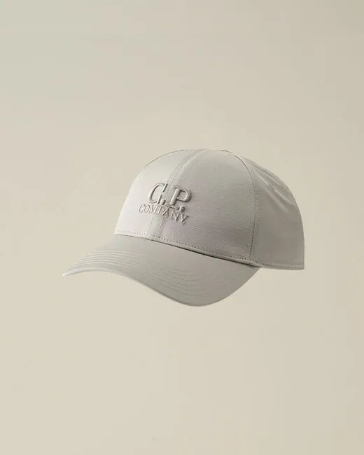 Casquette CP COMPANY Chrome-R Logo Drizzle Grey