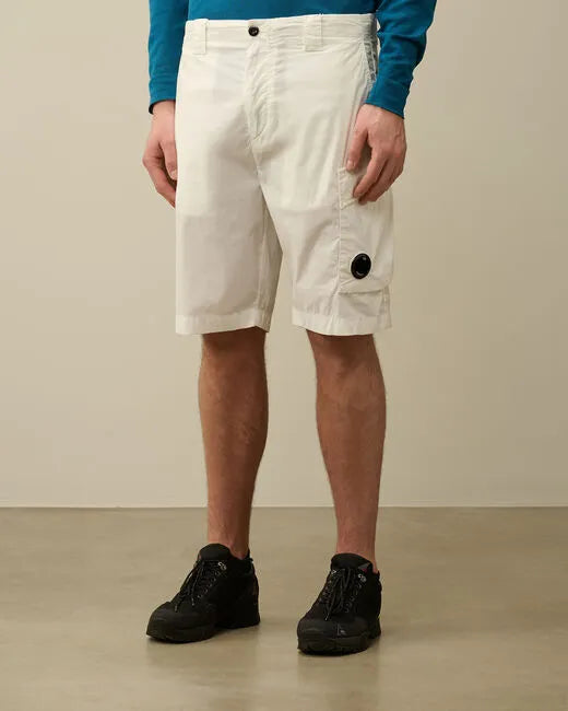 Short Cargo CP COMPANY 50 Fili Stretch Gauze White