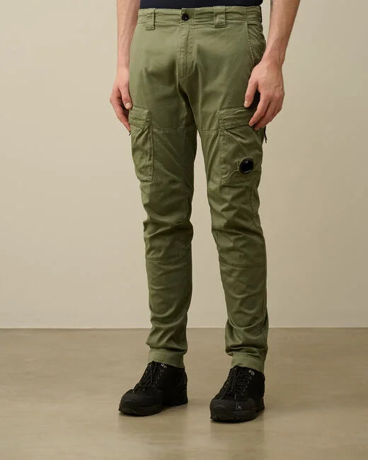 Pantalon cargo CP COMPANY Stretch Sateen Agave Green