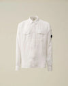 Chemise CP COMPANY Linen Pocket Gauze White