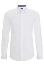 Chemise Hank BOSS Slim Fit en Coton