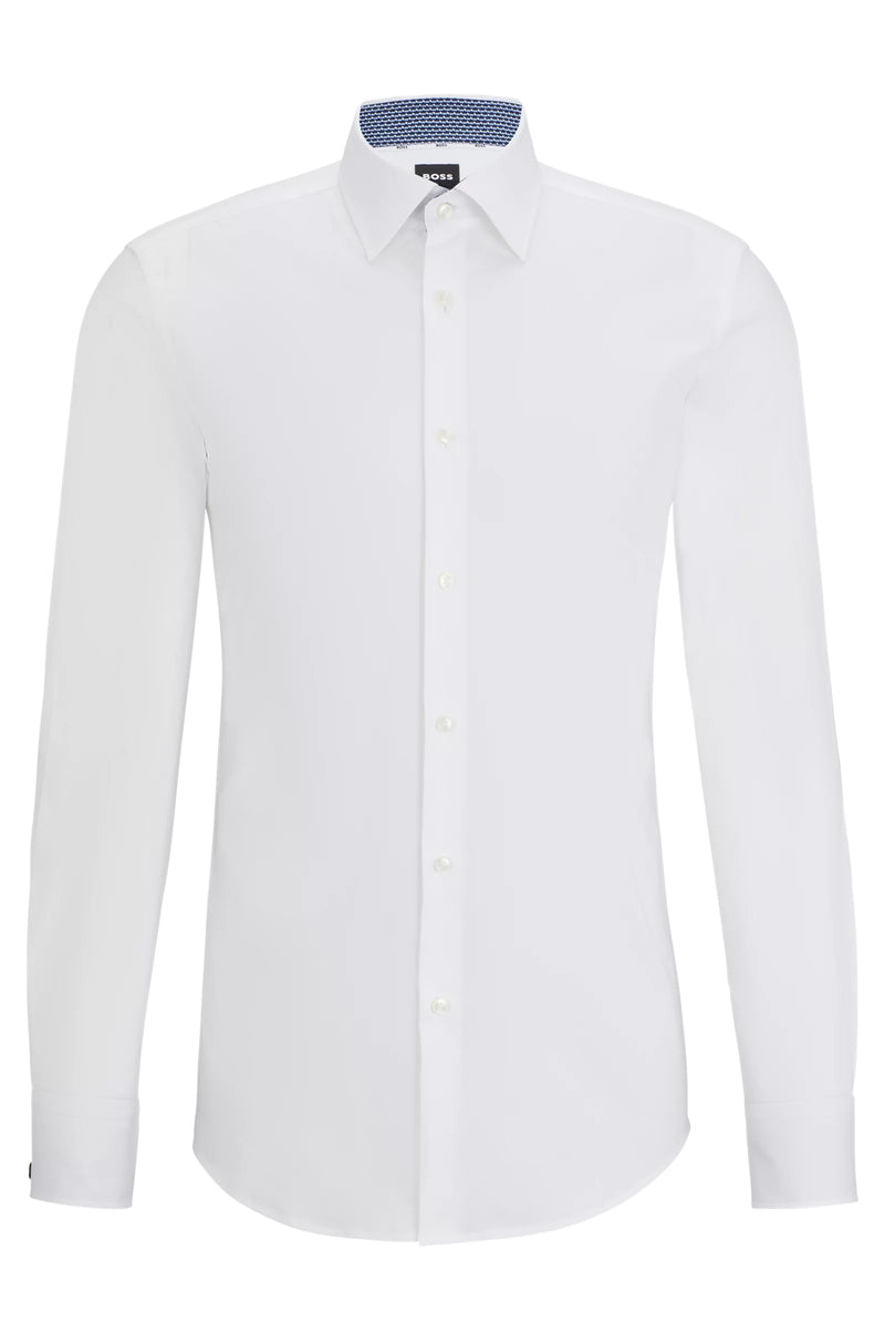 Chemise Hank BOSS Slim Fit en Coton