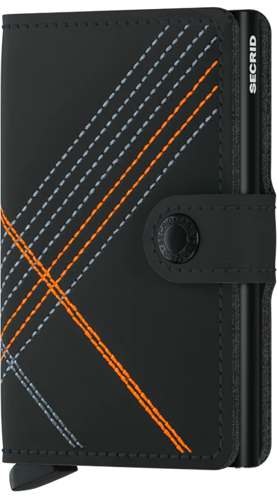 Porte cartes SECRID Miniwallet Stitch Linea Orange