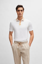 Polo BOSS phillipson slim fit blanc