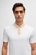 Polo BOSS phillipson slim fit blanc