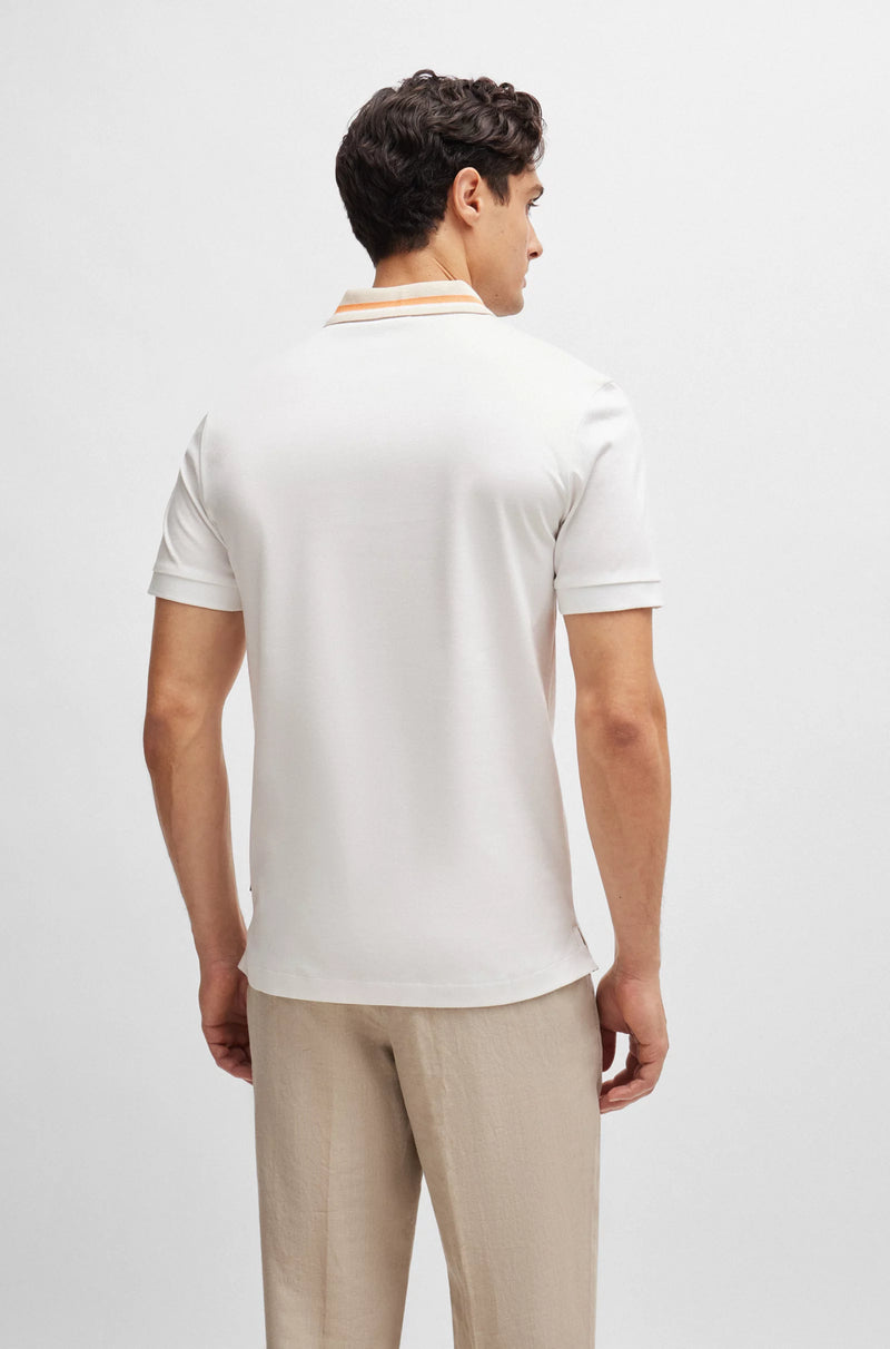 Polo BOSS phillipson slim fit blanc