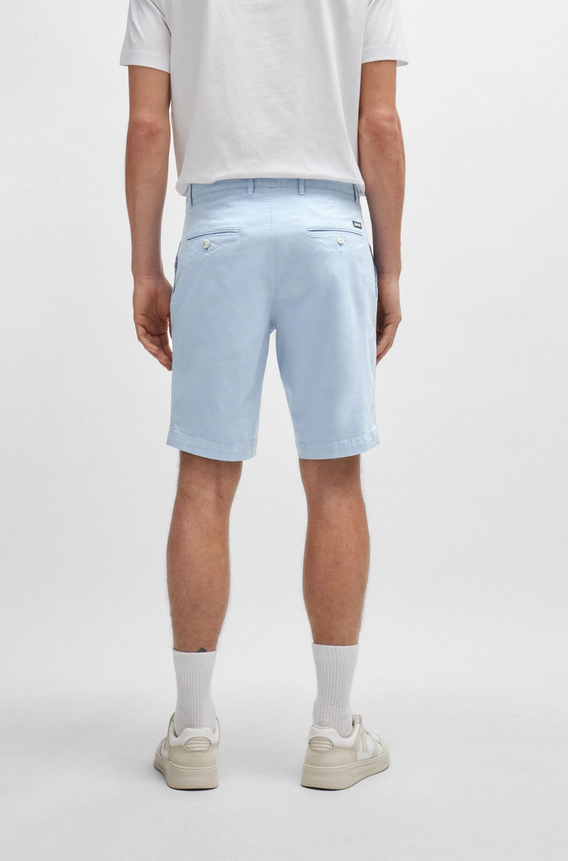 Short Slice BOSS Slim Fit Bleu Clair