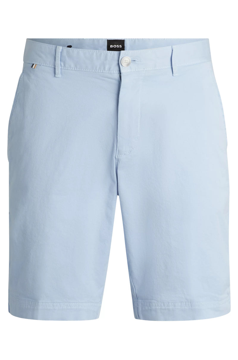 Short Slice BOSS Slim Fit Bleu Clair