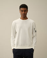 Sweat-shirt C.P COMPANY Light Fleece Gauze White