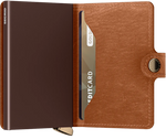 Porte cartes SECRID Miniwallet Emboss Cognac