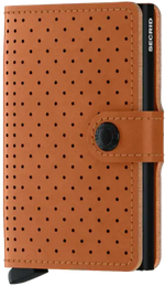 Porte cartes SECRID Miniwallet Perforated Cognac