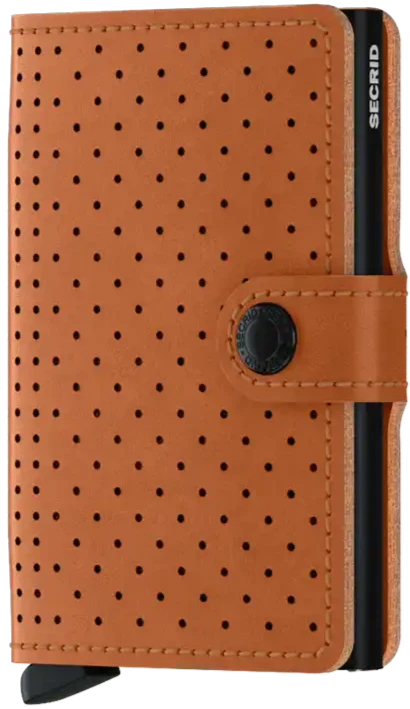 Porte cartes SECRID Miniwallet Perforated Cognac